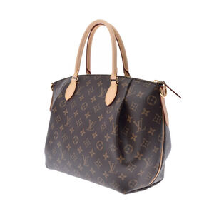Louis Vuitton Canvas Monogram Handbag Brown Turenne